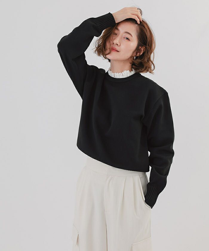 襟付きニットプルオーバー | ur's（ユアーズ）