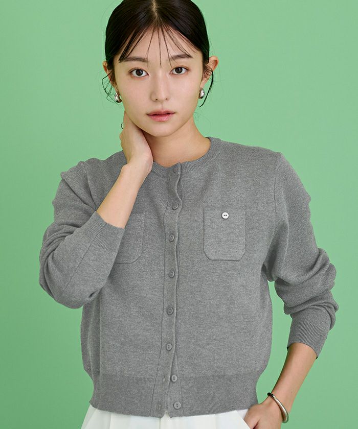 胸ポケットニットカーディガン | ur's（ユアーズ）