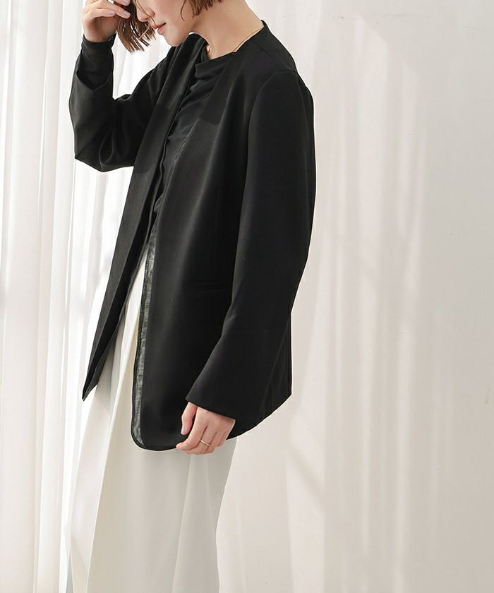 シアーレイヤードノーカラージャケット | ur's（ユアーズ）