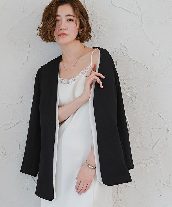 シアーレイヤードノーカラージャケット | ur's（ユアーズ）