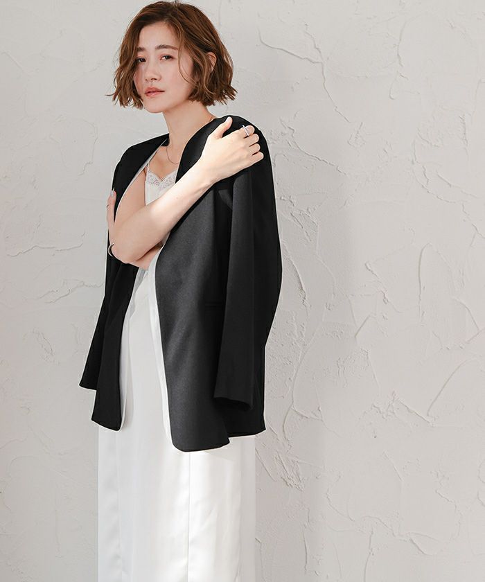 シアーレイヤードノーカラージャケット | ur's（ユアーズ）