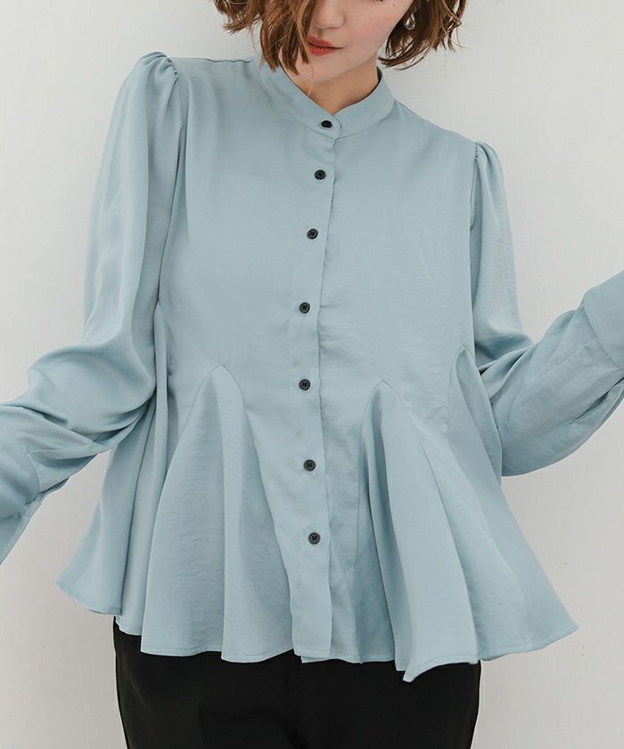 ヘムデザインフレアブラウス【メール便可／100】 | ur's（ユアーズ）