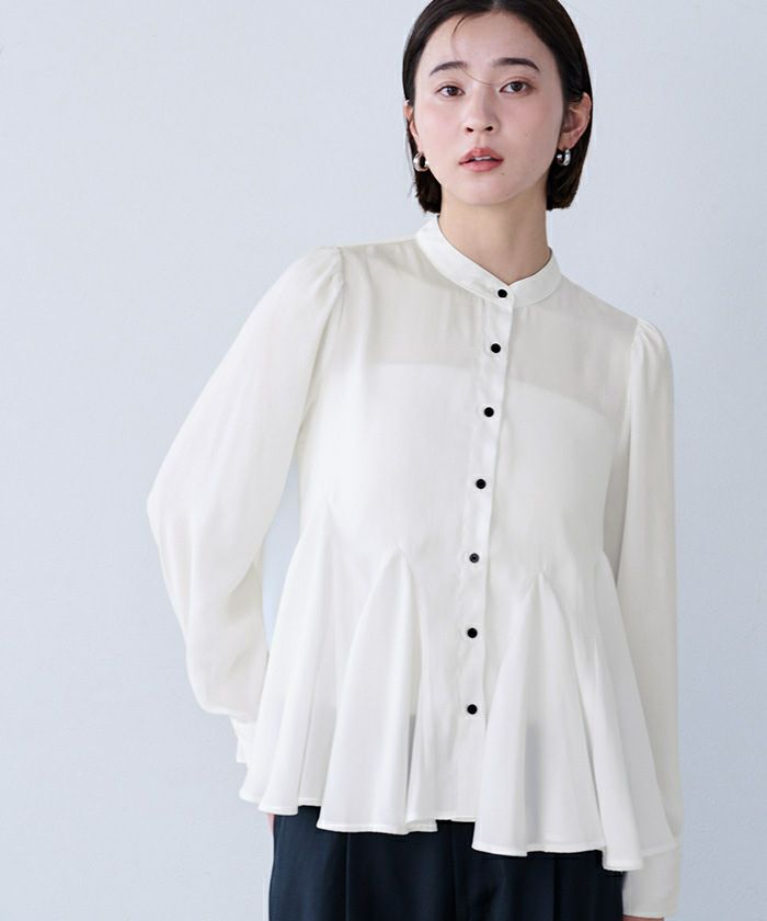 ヘムデザインフレアブラウス【メール便可／100】 | ur's（ユアーズ）