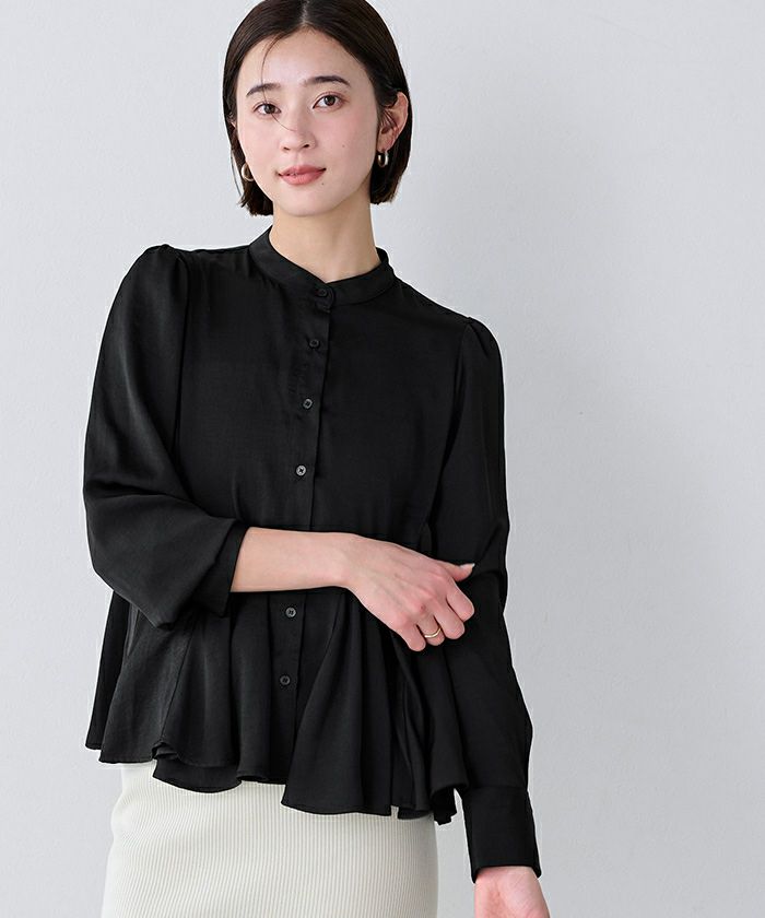 ヘムデザインフレアブラウス【メール便可／100】 | ur's（ユアーズ）