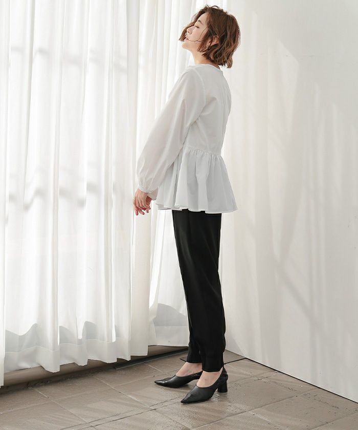 フロントデザインペプラムブラウス | ur's（ユアーズ）