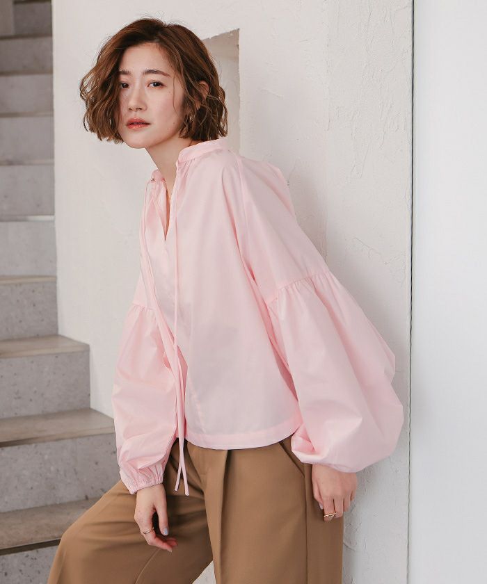 スキッパーボリュームブラウス | ur's（ユアーズ）