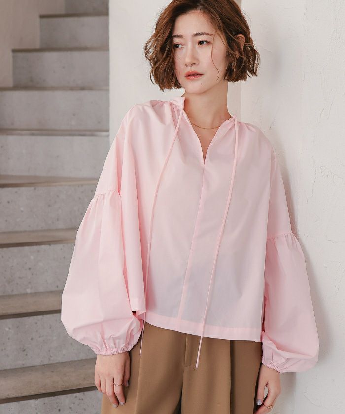 スキッパーボリュームブラウス | ur's（ユアーズ）