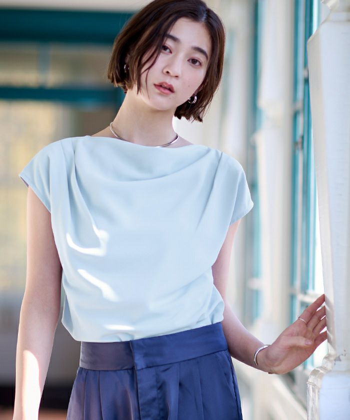 フラワーシアーパフブラウス【メール便可／100】 | ur's（ユアーズ）