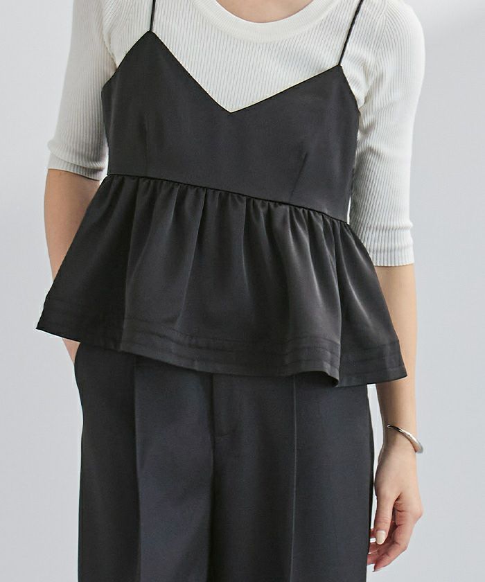 フレアサテンキャミソール【メール便可／100】 | ur's（ユアーズ）